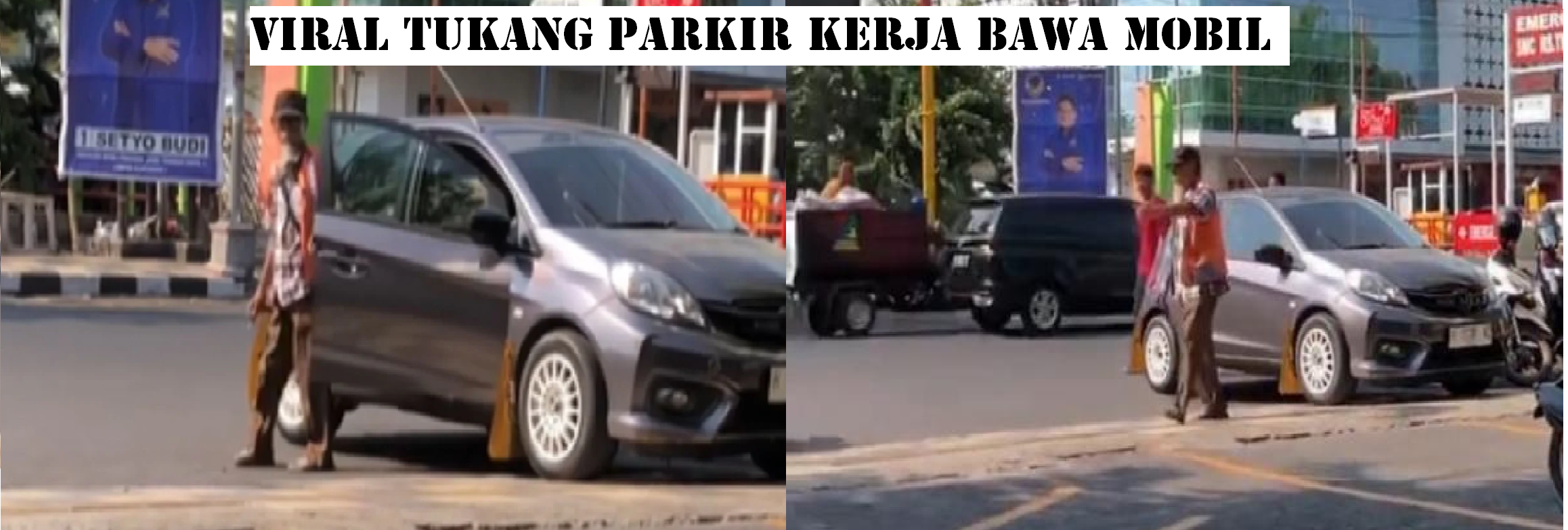 Viral !!! Tukang Parkir Motor Di Semarang Datang Kerja Naik Mobil