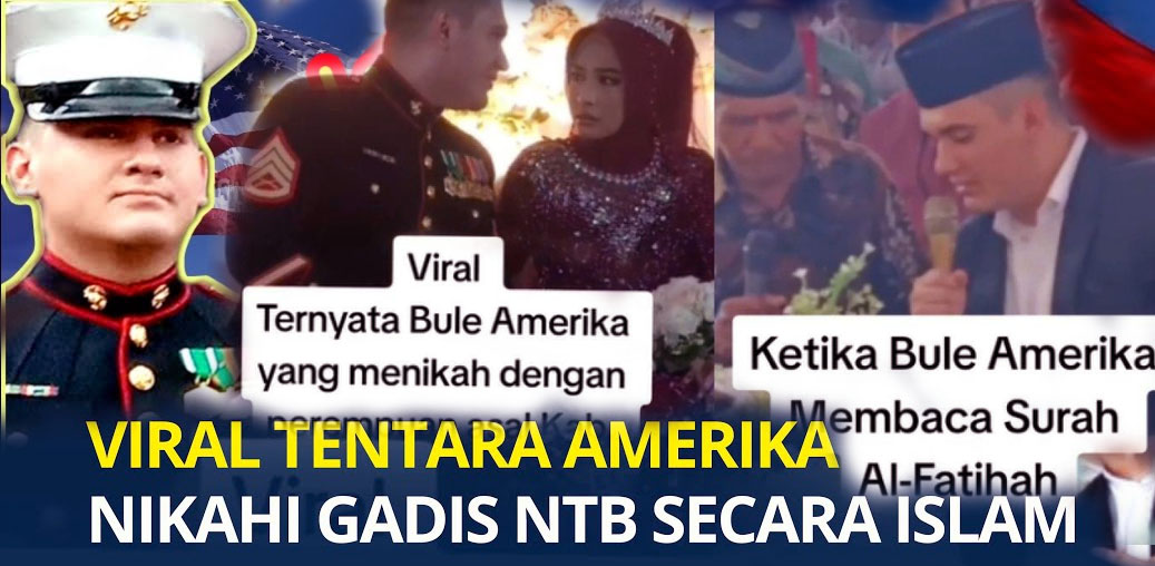 Viral!! Gadis Nusa Tenggara Barat Menikah Dengan Marinir AS Di Indonesia